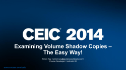 Examining Volume Shadow Copies – The Easy Way!