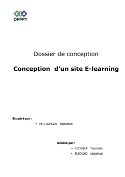 Dossier de conception - Toubkal-it