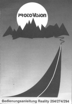 Handbuch f&uuml;r Protovision Reality 254 274 294