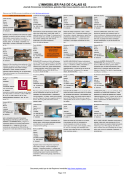 Journal immobilier 62