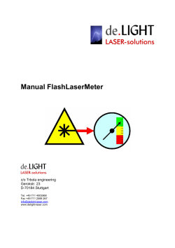 Handbuch FlashLaserMeter - Scansonic