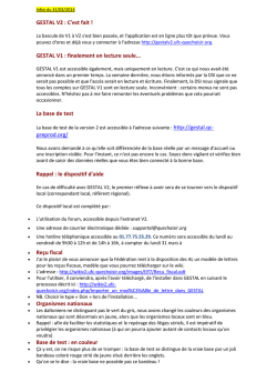 Infos du 31/03/2014