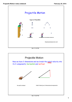 Projectile Motion notes.notebook