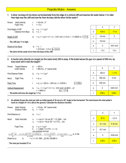 Projectile Motion