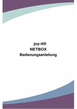 joy-it&reg; NETBOX Bedienungsanleitung - Pearl