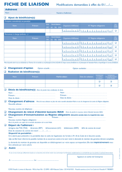 FICHE DE LIAISON