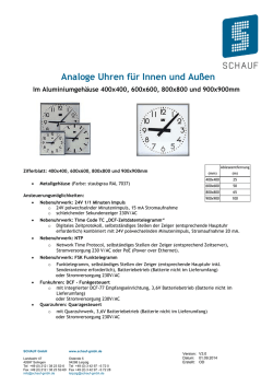 SCHAUF Bedienungsanleitung - Schauf GmbH