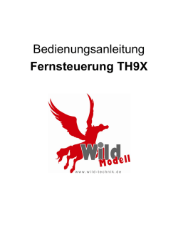 Einstellung der Fernsteuerung - Wild Technik