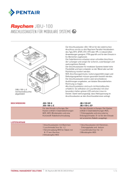 JBU-100 - Pentair Thermal Management