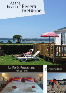 Accommodation 2014 - Office de Tourisme de La Forêt Fouesnant