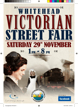 WHITEHEAD - Victorian Street Fairs