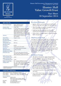 VGT - Hunter Hall Investment Management