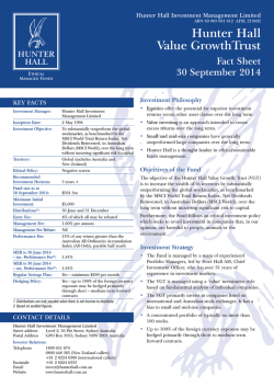 VGT - Hunter Hall Investment Management