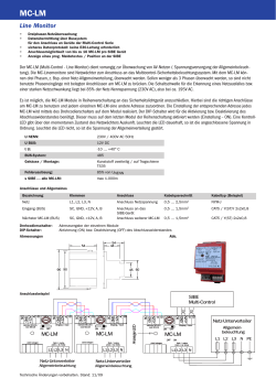 MC-LMSchutzarten nach DIN EN 60529 Line Monitor - Schrack