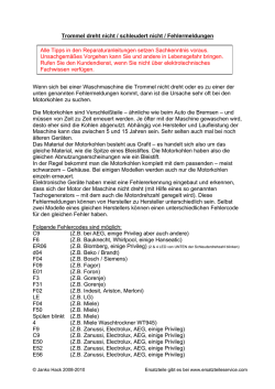 Reparaturanleitung Motorkohlen mit Fehlercodes und - Teamhack