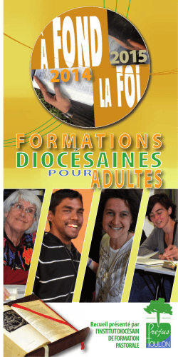 Programme 2014-15 - Diocèse de Fréjus