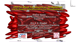 CFD For Blood Transfusions on the Battlefield