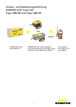 Einbau- und Bedienungsanleitung KEMPER KHS-Timer-Set Figur