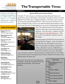WTS Newsletter Summer 2014 Issue 17