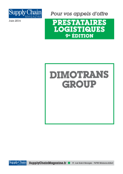 DIMOTRANS GROUP - Supply Chain Magazine