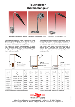 Prospekt (PDF, 141kB) - L&uuml;kon Thermal Solutions AG