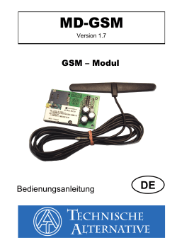 MD-GSM - Technische Alternative Elektronische
