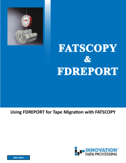 Using FATSCOPY - Innovation Data Processing