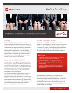 HireVue Case Study