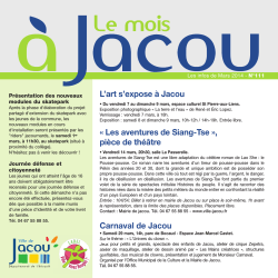Le Mois a Jacou - Mars 2014