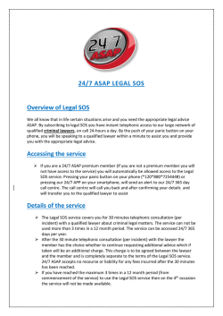 Legal SOS Terms and Conditions