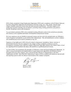 EEO/AA Letter From the CEO