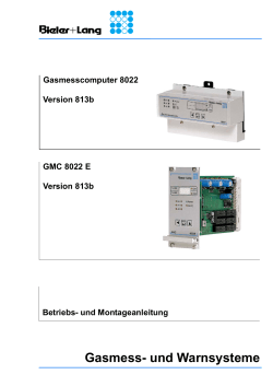 Bieler & Lang GMC 8022 Bedienungsanleitung - LIFE