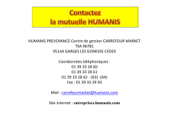 Contactez HUMANIS