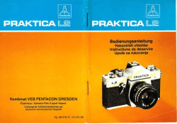 Bedienungsanleitung Praktica L2 - Museum Digital
