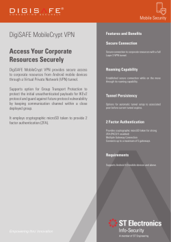 DigiSAFE MobileCrypt VPN Access Your Corporate Resources