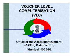 VOUCHER LEVEL COMPUTERISATION (VLC)