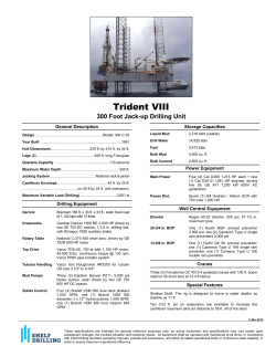 Trident VIII - Shelf Drilling