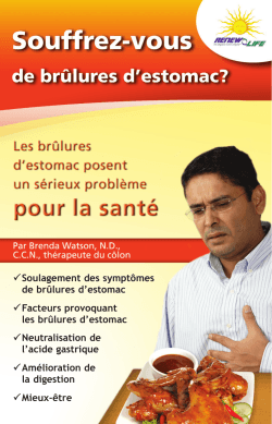 Heartburn Brochure - French_Parasite Digest Brochure