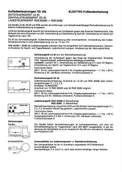 Installationsanleitung Schl&uuml;ter LS20, ZG20, RGE202/80