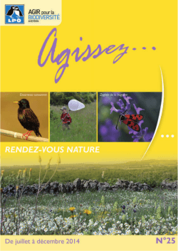 Agissez… - LPO Aveyron
