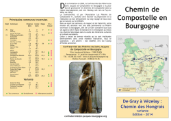 Chemin des Hongrois - De Gray &agrave; V&eacute;zelay