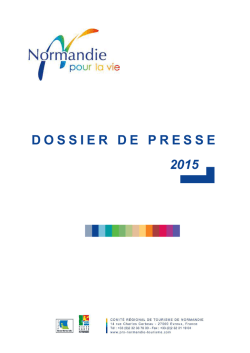 DOSSIER DE PRESSE 2015 BD - F&eacute;d&eacute;ration nationale des comit&eacute;s