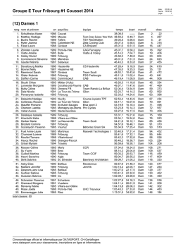 Groupe E Tour Fribourg #1 Cousset 2014 (12) Dames 1