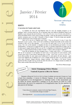 Janvier / F&eacute;vrier 2014