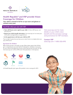 Health Republic® and VSP provide Vision Coverage for Children