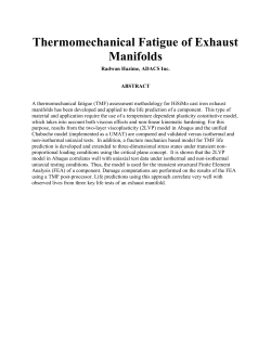 Thermomechanical Fatigue of Exhaust Manifolds
