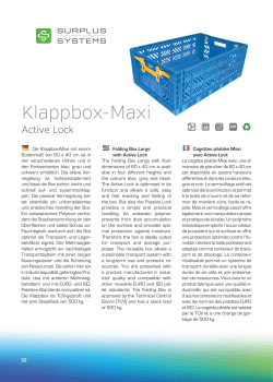 Klappbox-Maxi - Surplus Systems GmbH