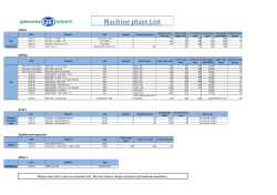 Copy of Copy of MACHINE PLANT LIST 2014