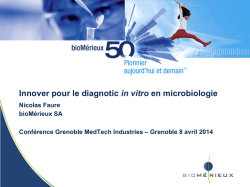 Innover pour le diagnostic en microbiologie