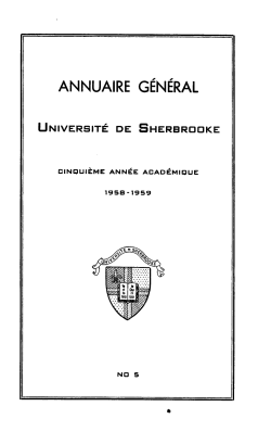 ANNUAIRE GÉNÉRAL - Université de Sherbrooke